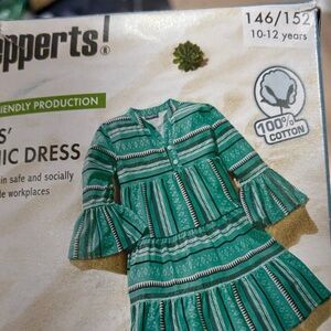 Striped Green Kids' Dress by